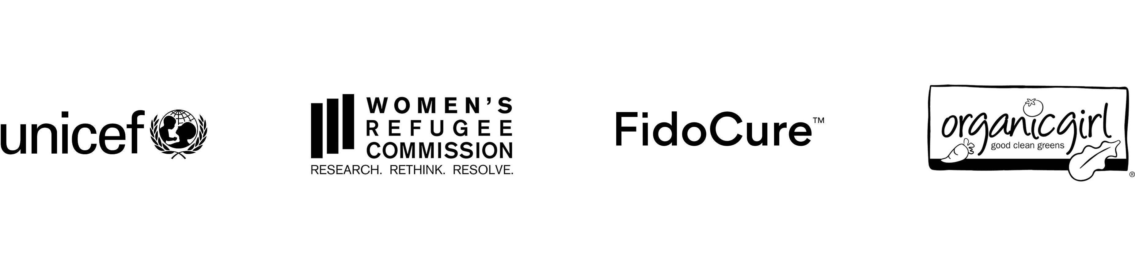 Past clients: UNICEF, Women's Refugee Commission, FidoCure, organicgirl