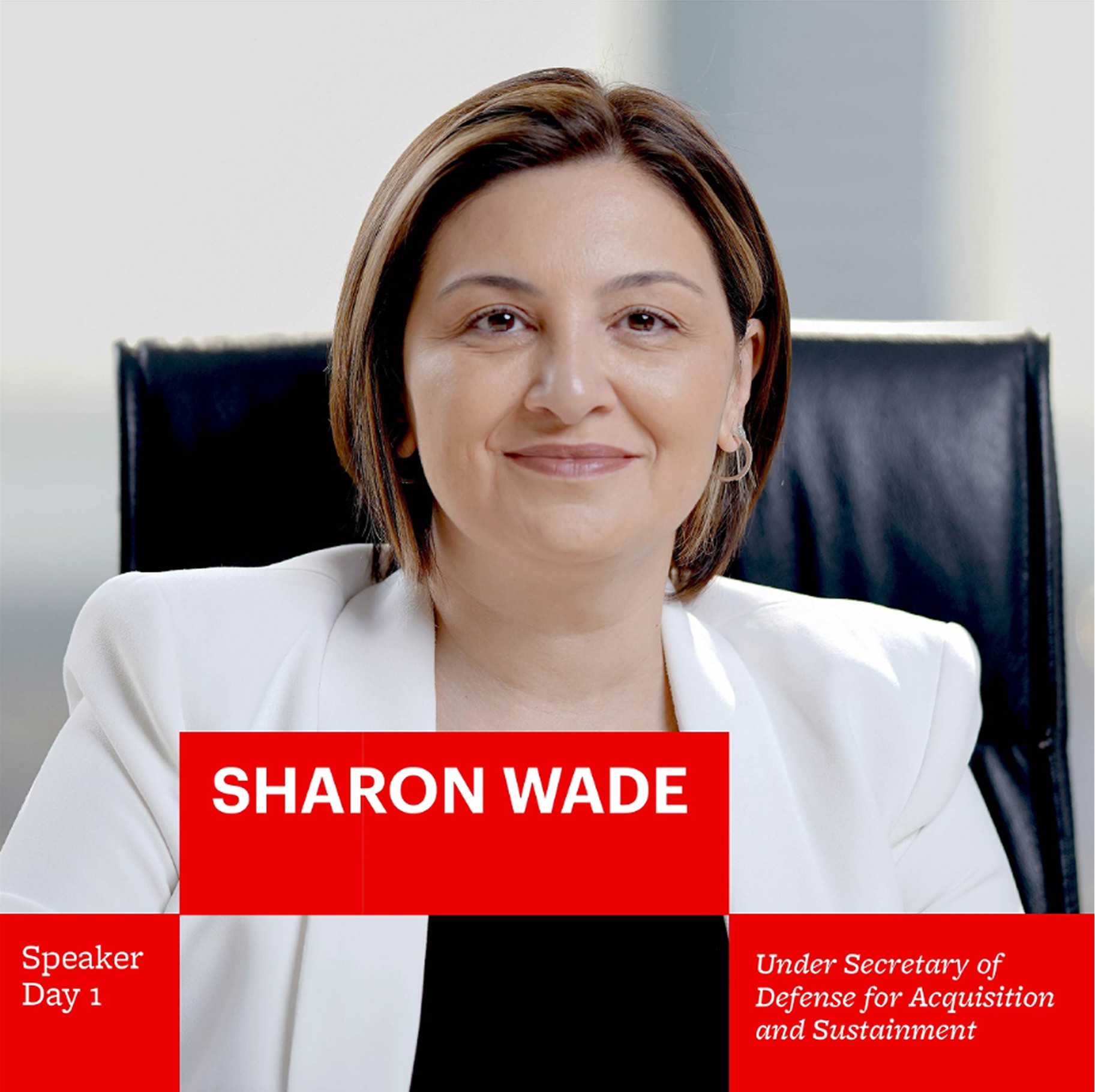 Conference post: speaker card for Sharon Wade